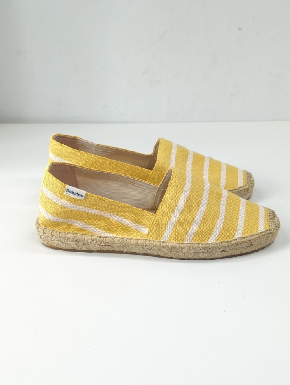 New Soludos Dali Striped Espadrilles in Yellow Size 7.5 - Picture 7 of 12